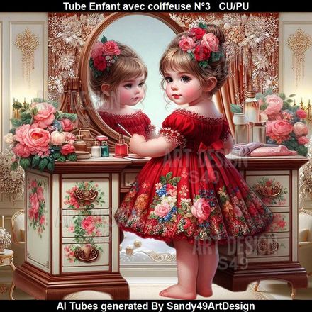 SAD - Tube Enfant avec coiffeuse N°3