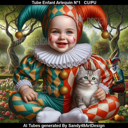 SAD - Tube Enfant Arlequin N°1
