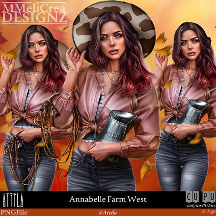 MMD - CLASSIC - Tube - CU Annabelle Farm WEST (PNG Format)