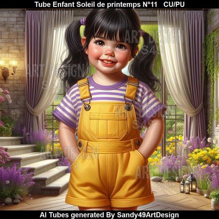 SAD - Tube Enfant Soleil de printemps N°11