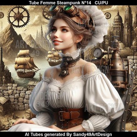 SAD - Tube Femme Steampunk N°14