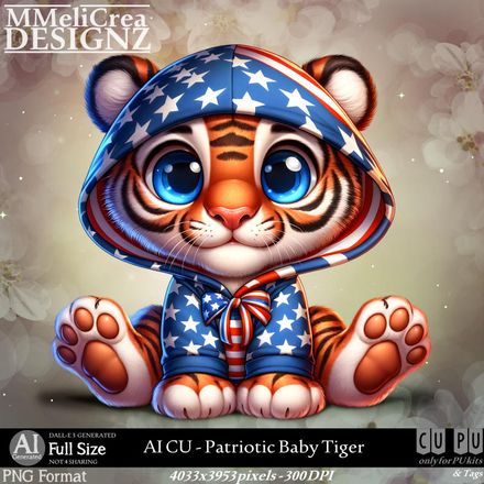 MMD - AI - CU Patriotic Baby Tiger