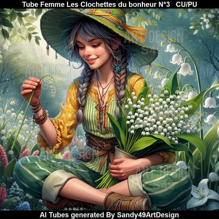 SAD - Tube Femme Les Clochettes du bonheur N°3
