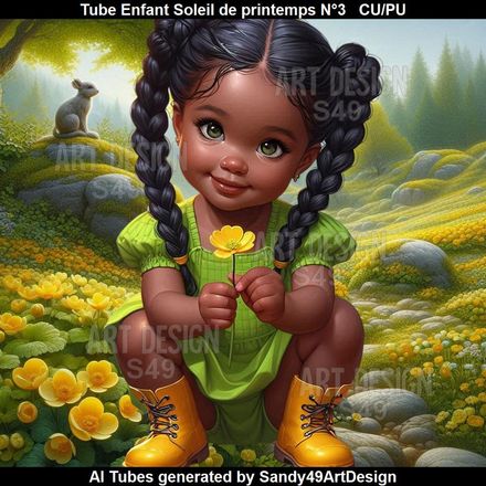 SAD - Tube Enfant Soleil de printemps N°3