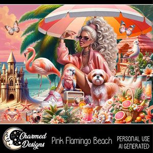 CD- Pink Flamingo Beach