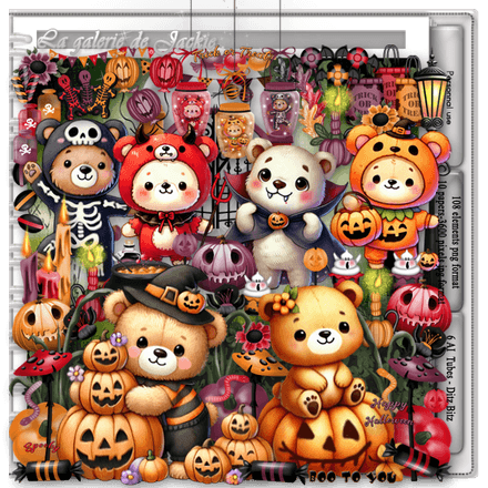 GJ-PU Kit Halloween Bears FS