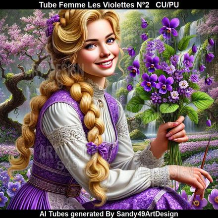 SAD - Tube Femme Les Violettes N°2