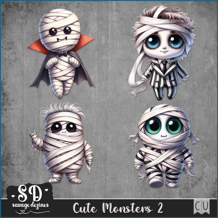 SD - AI CU Cute Monsters 2