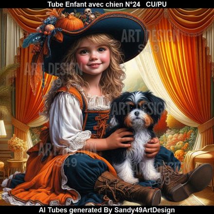 SAD - Tube Enfant avec chien N°24