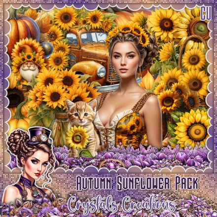 CC-Autumn Sunflower CU Pack