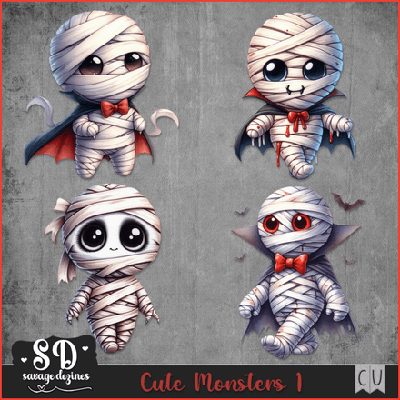 SD - AI CU Cute Monsters 1