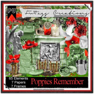 FW Tags - Poppies Remember