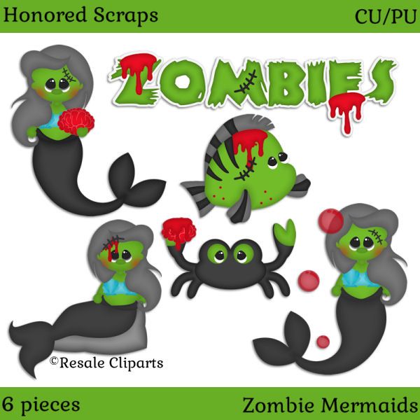 HS Zombie Mermaids (CU/PU)