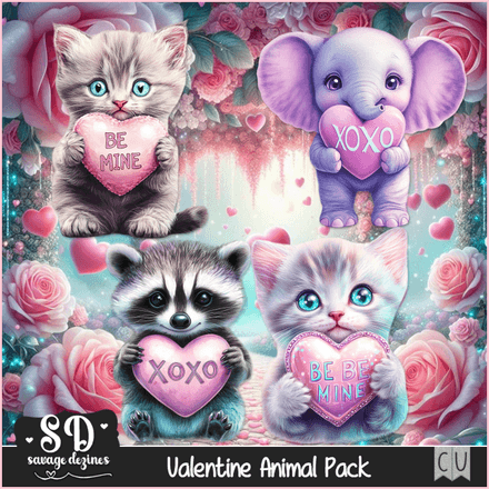 SD - AI CU Valentine Animal Pack