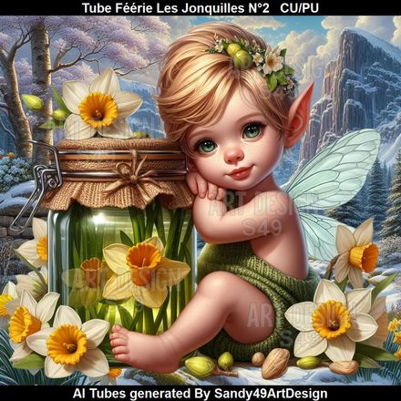 SAD - Tube Féérie Les Jonquilles N°2