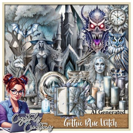 CC-Gothic Blue Witch 