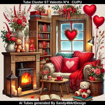 SAD - Tube Cluster Saint Valentin N°4