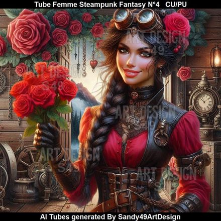 SAD - Tube Femme Steampunk Fantasy N°4