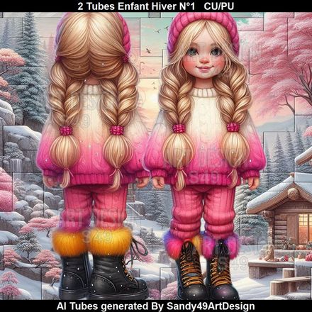 SAD - 2 Tubes Enfant Hiver N°1