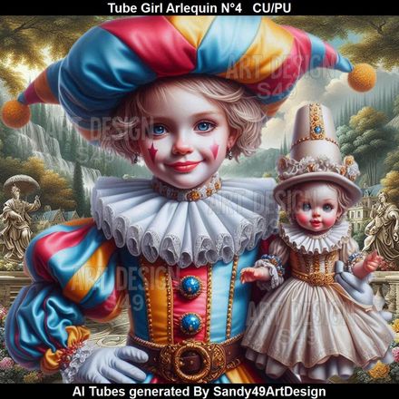 SAD - Tube Girl Arlequin N°4