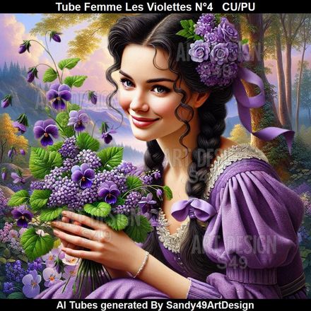 SAD - Tube Femme Les Violettes N°4
