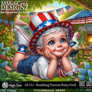 MMD - AI - CU Budding Patriot Baby Doll