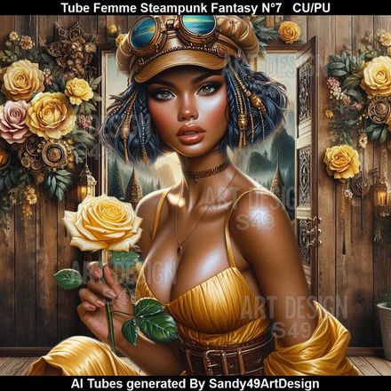 SAD - Tube Femme Steampunk Fantasy N°7
