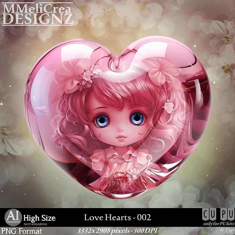 MMD - AI - Love Hearts - CU002