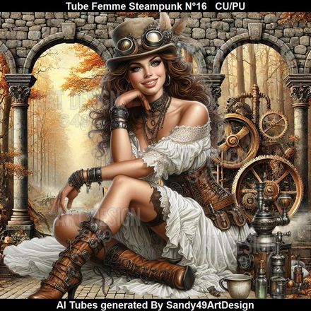 SAD - Tube Femme Steampunk N°16
