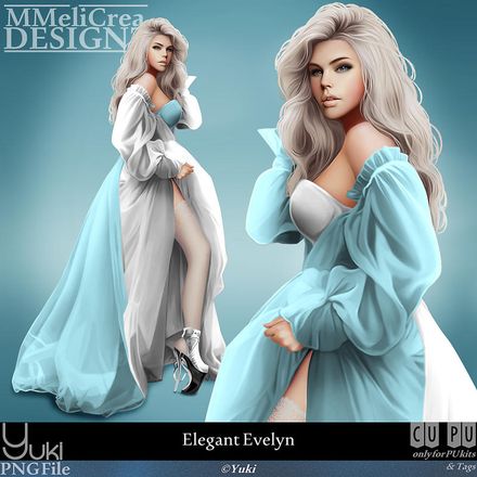 MMD - CLASSIC - Tube - CU Elegant Evelyn (PNG Format)