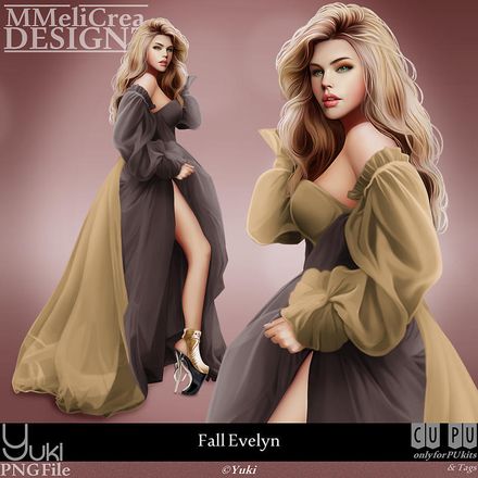 MMD - CLASSIC - Tube - CU Fall Evelyn (PNG Format)