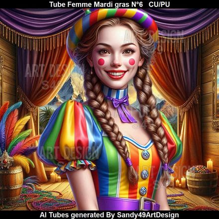 SAD - Tube Femme Mardi gras N°6