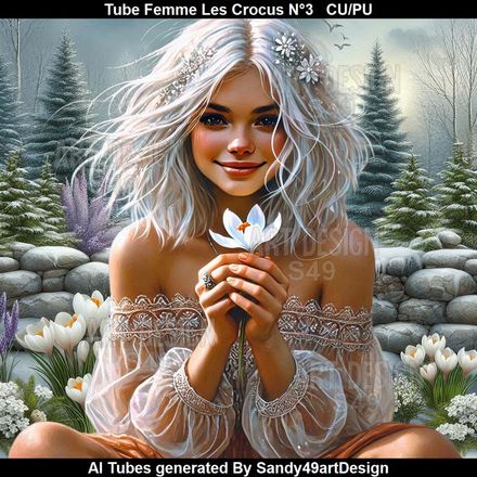 SAD - Tube Femme Les Crocus N°3