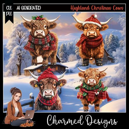 CD- Highland Christmas Cows