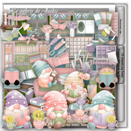 GJ-PU Kit Book Lover Gnomes FS