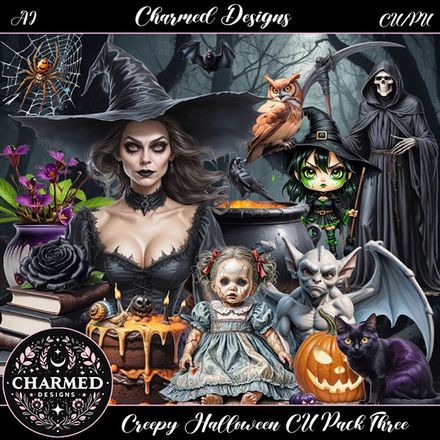 CD- Creepy Halloween CU Pack Three