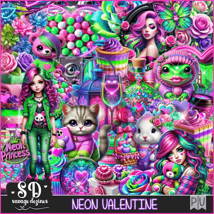 SD - Neon Valentine Kit