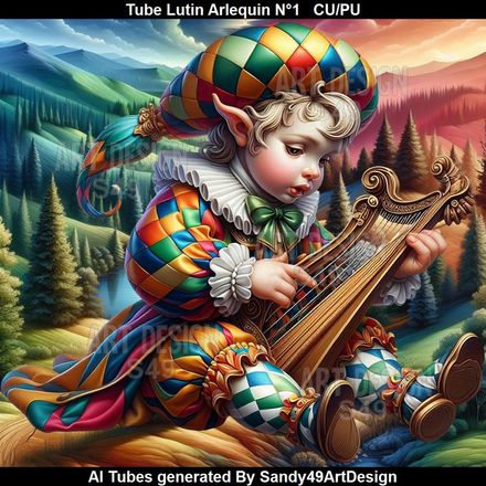 SAD - Tube Lutin Arlequin N°1