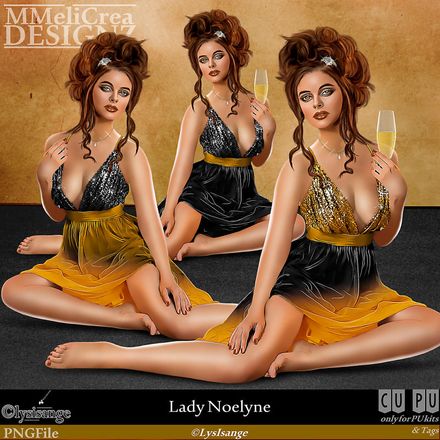 MMD - CLASSIC - Tube - CU Lady Noelyne (PNG Format)
