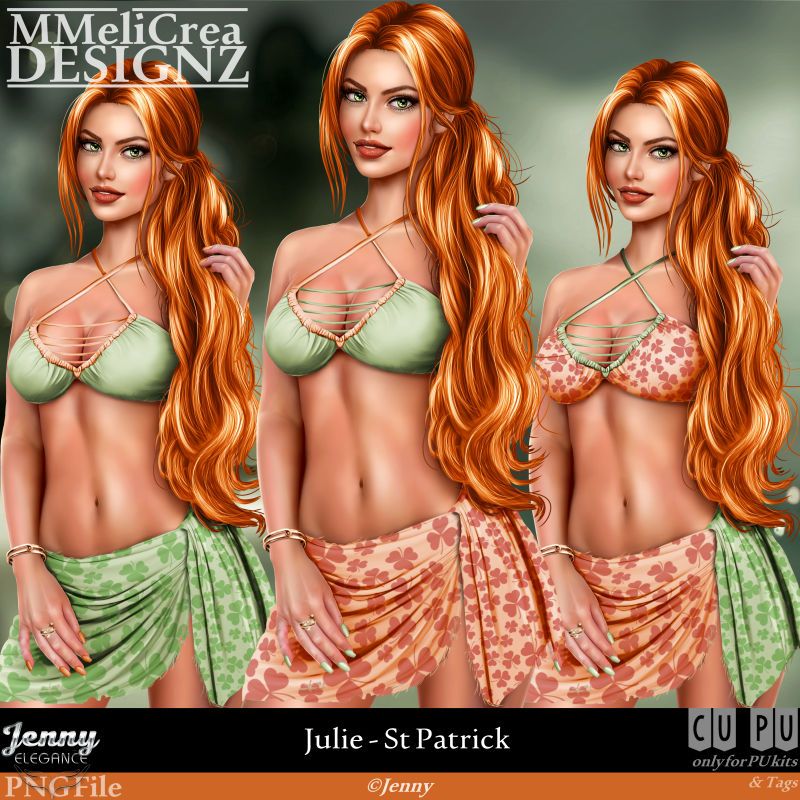 MMD - CLASSIC - Tube - CU Julie St Patrick (PNG Format)