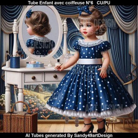 SAD - Tube Enfant avec coiffeuse N°6
