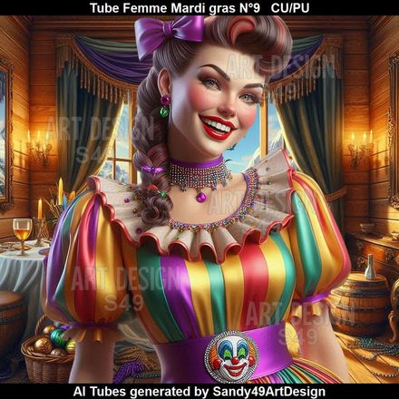SAD - Tube Femme Mardi gras N°9