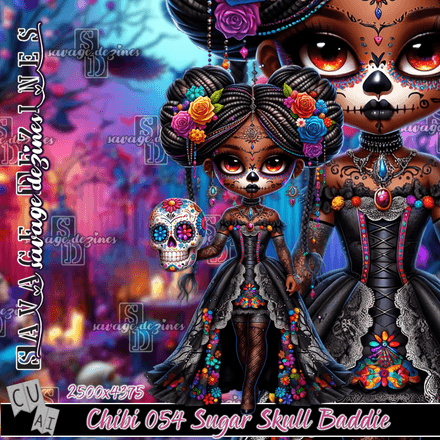 SD - AI CU Chibi 054 Sugar Skull Baddie