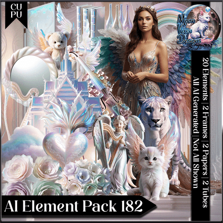 MVD - AI Element Pack 182 Pastel Angel