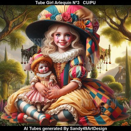SAD - Tube Girl Arlequin N°3