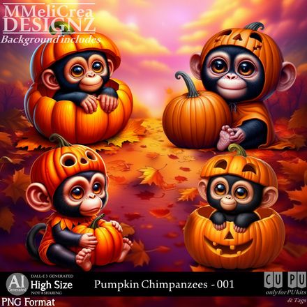 MMD - AI - Pumpkin Chimpanzees - CU001