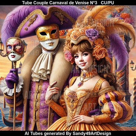SAD - Tube Couple Carnaval de Venise N°3