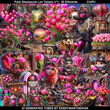 SAD - Pack Les Tulipes Steampunk N°1