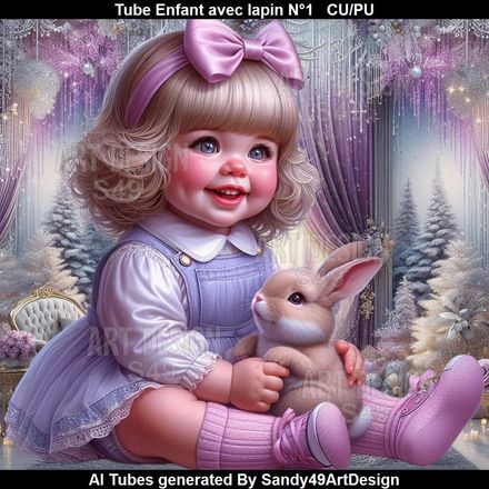 SAD - Tube Enfant avec Lapin N°1