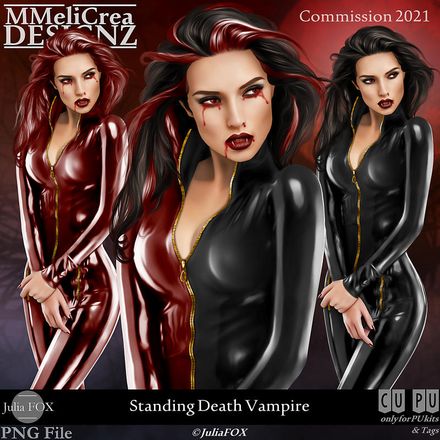 MMD - CLASSIC - Tube - CU Standing Death Vampire (PNG Format)
